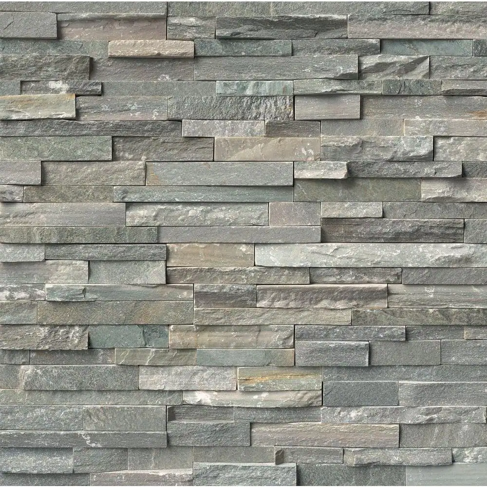 **PER BOX ** Sierra Blue Natural Stacked Stone Ledger Panels 6x24, 19mm, 44.6 lbs, 4sf, 4pcs, Loc: MT15-C