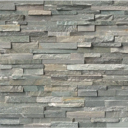 **PER BOX ** Sierra Blue Natural Stacked Stone Ledger Panels 6x24, 19mm, 44.6 lbs, 4sf, 4pcs, Loc: MT15-C