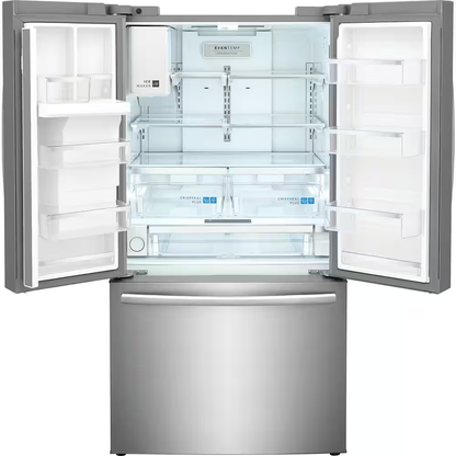 Frigidaire Gallery 27.8-cu ft French Door Refrigerator with Dual Ice Maker - Water and Ice Dispenser (Fingerprint Resistant Stainless Steel) ENERGY STAR - CLEARANCED