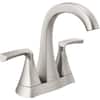 Delta Pierce Two Handle Centerset Bathroom Faucet in Spotshield Brushed Nickel, 25899LF-SP, MRSP: $191.75, FINAL PRICE: $ + TAX