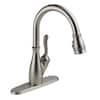 Delta Leland Single Handle Pull-Down Kitchen Faucet with ShieldSpray Technology in Stainless Steel, 19978Z-SS-DST, MRSP: $441, FINAL PRICE: $ + TAX
