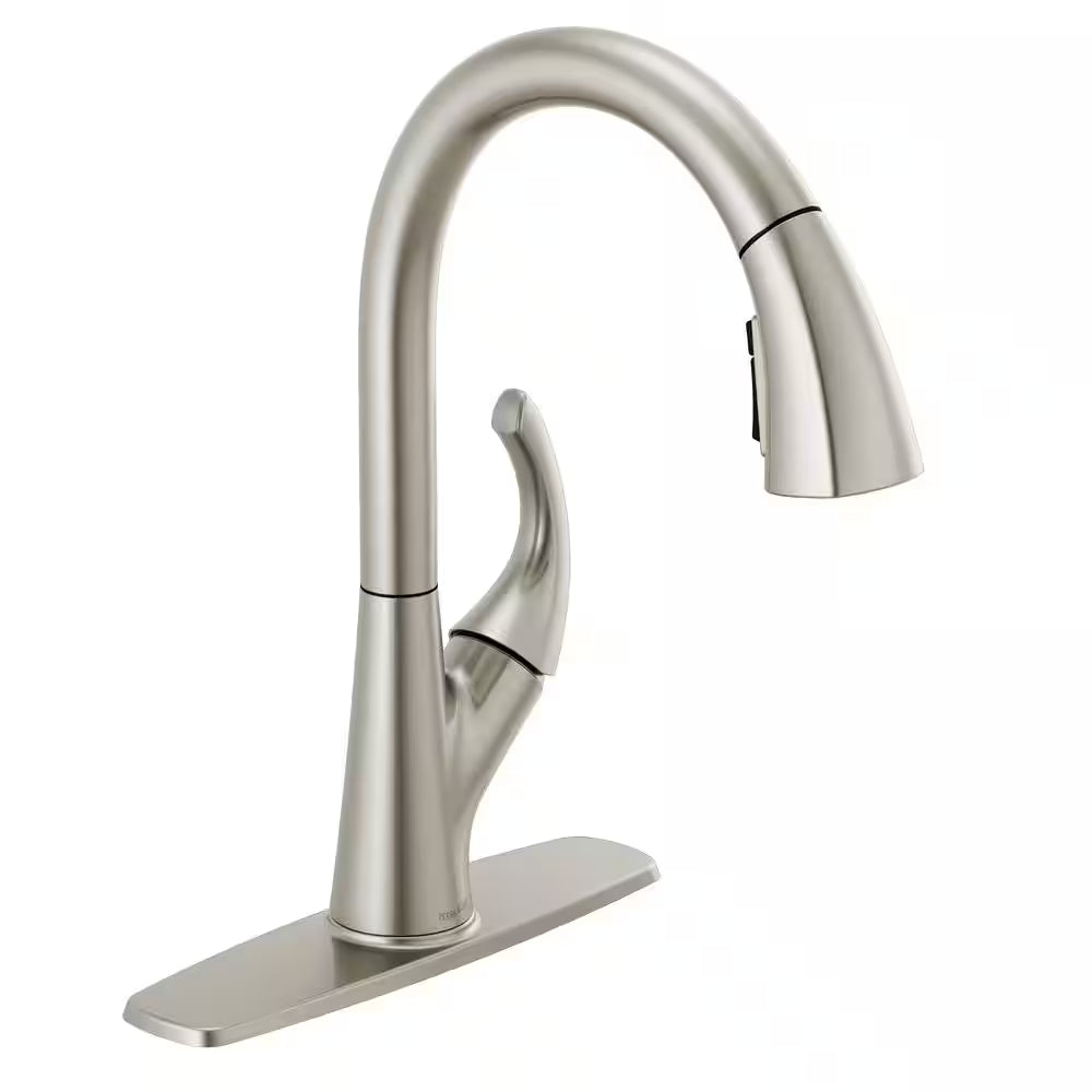 Peerless Parkwood Single Handle Pulldown Kitchen Faucet in Stainless Steel, P7935LF-SS, MSRP: $195.51, FINAL PRICE: $79.99 + TAX