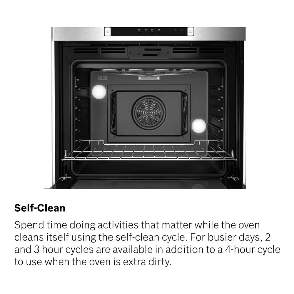 Bosch 800 Series 30-in Double Electric Wall Oven Self-cleaning (Stainless Steel), HBL8651UC *JR2511, Retail: $4,599.00, FINAL PRICE: $2,999.99 + TAX