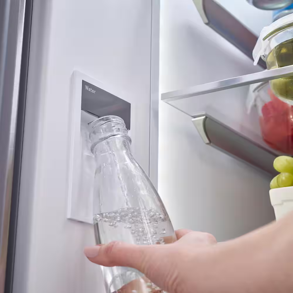 BOSCH 800 Series 36 in. 21 cu ft Smart Counter Depth French Door Bottom Freezer Refrigerator in Stainless Steel w/ Ice & Water, [FB187]