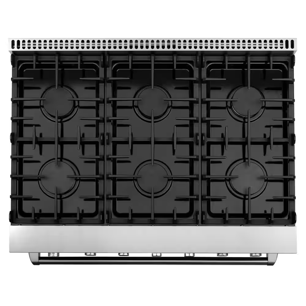 Cosmo Epgr366 36-in 6 burners 6.0-cu ft Convection Oven Freestanding Natural Gas Range (Stainless Steel), COS-EPGR366 *JR2510, Retail: $3,499.99, FINAL PRICE: $1,999.99 + TAX