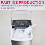 Frigidaire 26-lb Ice Per day Bullet Countertop Ice Maker (Stainless), EFIC149-SS *JR2510, Retail: $129.99, FINAL PRICE: $59.99 + TAX