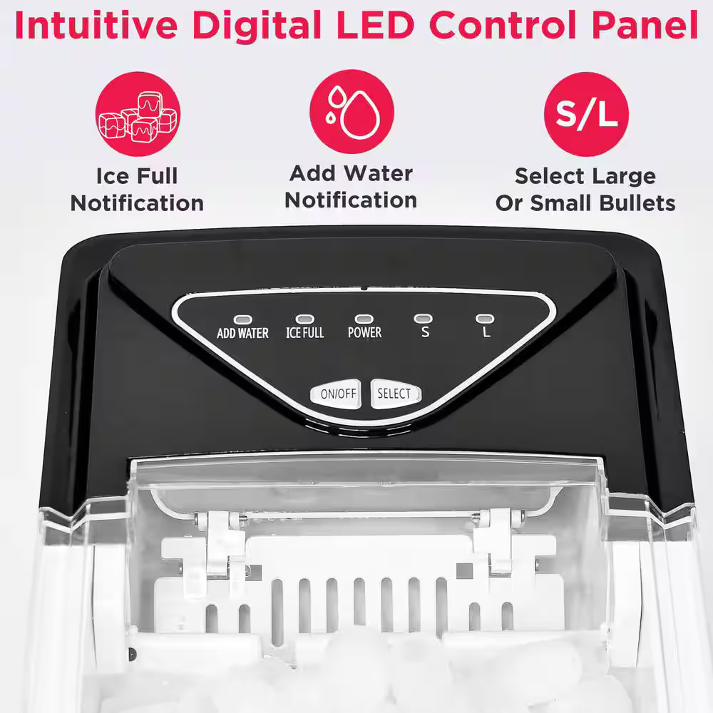 Frigidaire 26-lb Ice Per day Bullet Countertop Ice Maker (Stainless), EFIC149-SS *JR2510, Retail: $129.99, FINAL PRICE: $59.99 + TAX