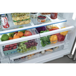 Frigidaire Standard-Depth 27.8-cu ft 3-Door 36-in French Door Refrigerator with Ice Maker with Water and Ice Dispenser (Stainless Steel), FRFS2823AS *JR2512, Retail: $3,049.00, FINAL PRICE: $1,199.99 + TAX