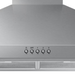 Samsung 30-in Convertible 390-CFM 5000 series Wall-Mounted Range Hood with Charcoal Filter (Stainless Steel), NK30R5000WS *JR2510, Retail: $599.00, FINAL PRICE: $299.99 + TAX