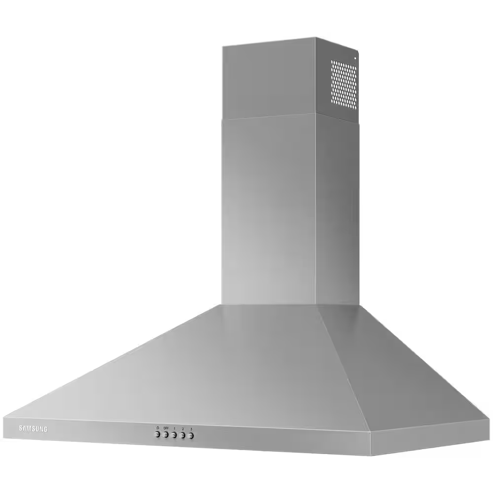 Samsung 30-in Convertible 390-CFM 5000 series Wall-Mounted Range Hood with Charcoal Filter (Stainless Steel), NK30R5000WS *JR2510, Retail: $599.00, FINAL PRICE: $299.99 + TAX