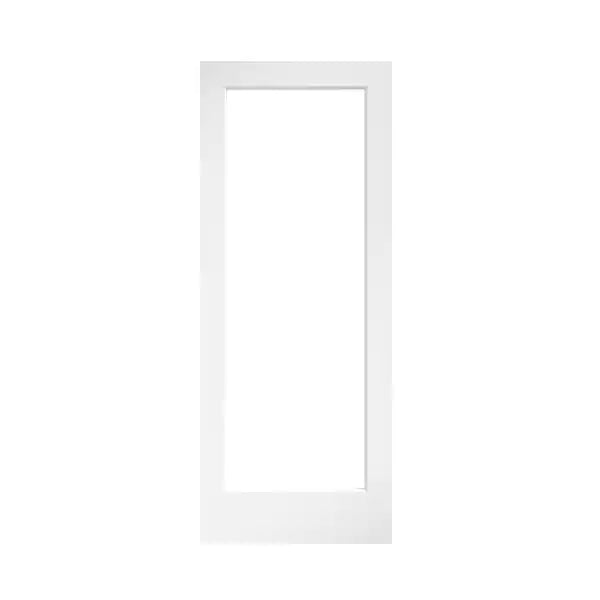 Storm Door 30x80 Clear Glass 1-Lite Shaker Primed Solid Wood Core Interior Door Slab, 803880148030 *JR2508, Retail: $258.00, FINAL PRICE: $ + TAX