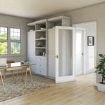 Storm Door 30x80 Clear Glass 1-Lite Shaker Primed Solid Wood Core Interior Door Slab, 803880148030 *JR2508, Retail: $258.00, FINAL PRICE: $ + TAX