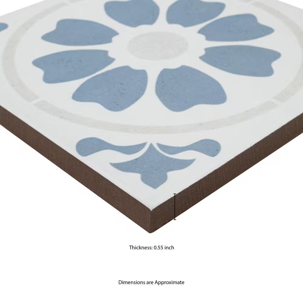 Encaustic Tamensa 8x8 Matte Porcelain Subway Tile, NTAM8X8, 14mm, 12pcs, 35 lbs, 5.16sf, Retail: $6.89sf // $35.55 bx, FINAL PRICE: $3.99sf // $20.59 bx + Tax