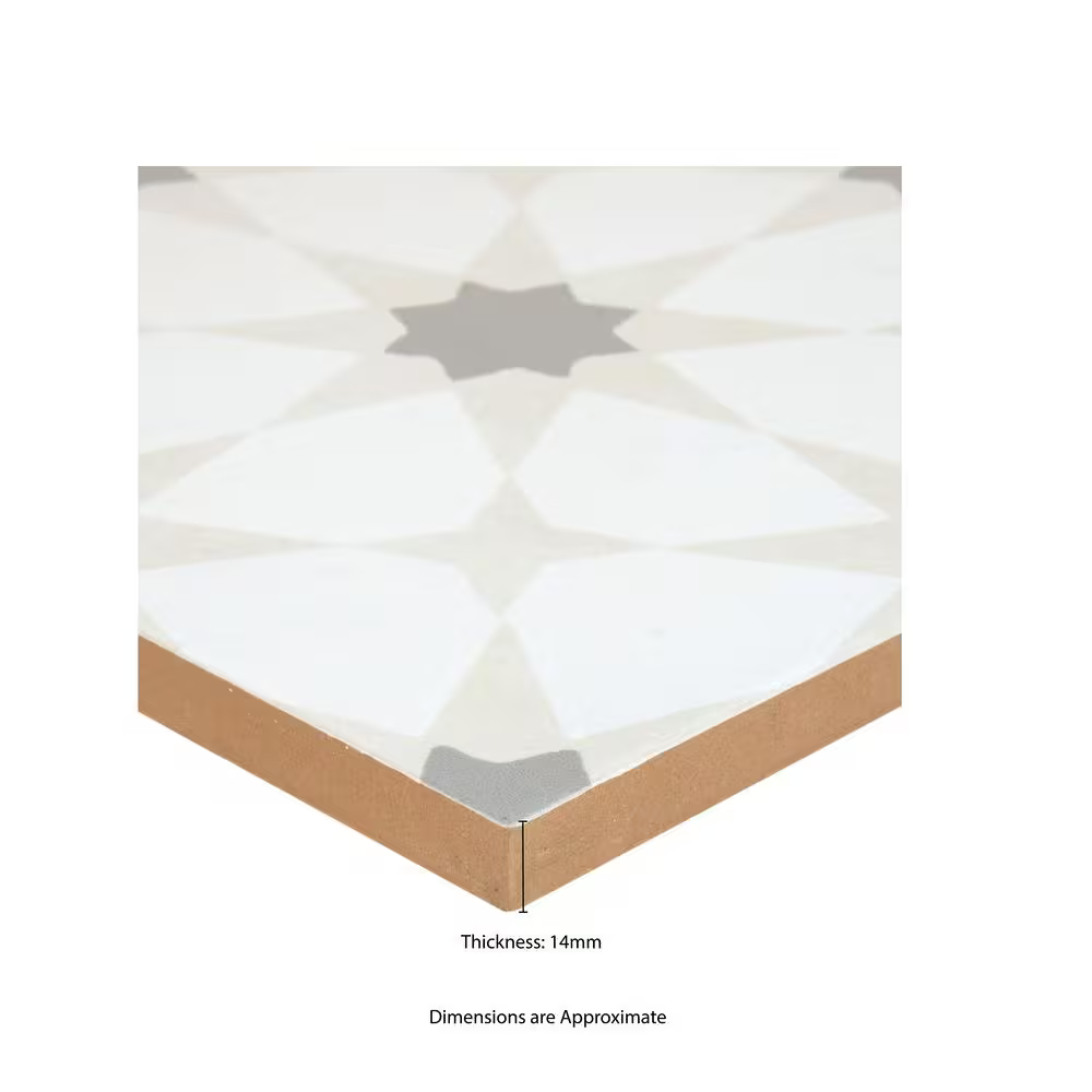 **PER BOX** Encaustic Taylora Matte 8x8 Subway Tile, 14mm, 12pcs, 36 lbs, 5.33sf, Retail: $2.99sf // $15.93 bx, FINAL PRICE: $1.87sf // $9.99 bx/sf