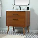 Ever Living Fawn 30-Inch Single Sink Vanity in Teak with a  Countertop, VF41030MTK, FINAL PRICE: $449.99 + TAX
