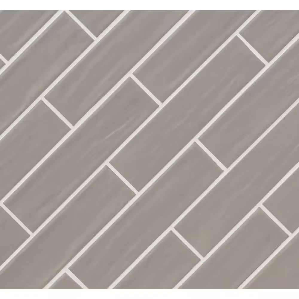 Turin Smoke 2.5x10 Matte Subway Porcelain Floor and Wall Tile, NTURSMO2.5X10C, 8mm, 50pcs, 31 lbs, 8.07sf, Retail: $4.06sf // $32.49 bx, FINAL PRICE: $1.24/sf, $9.99/bx + Tax
