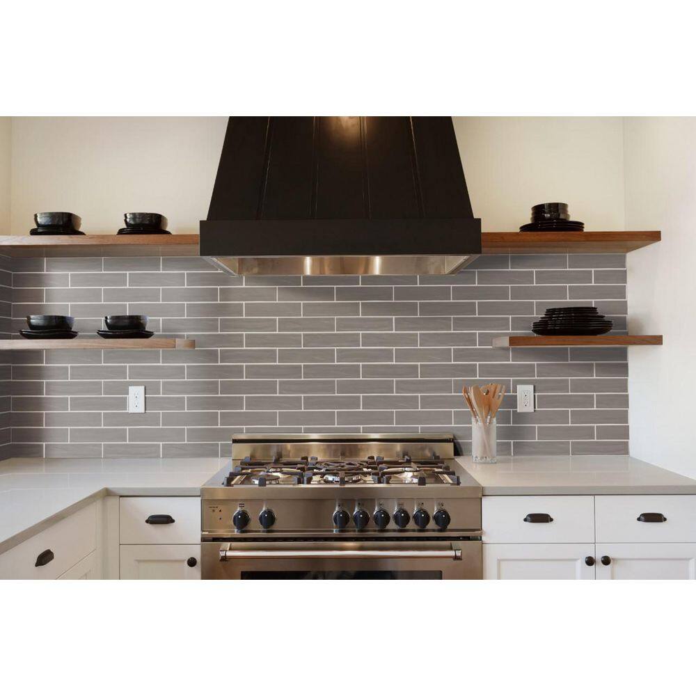 Turin Smoke 2.5x10 Matte Subway Porcelain Floor and Wall Tile, NTURSMO2.5X10C, 8mm, 50pcs, 31 lbs, 8.07sf, Retail: $4.06sf // $32.49 bx, FINAL PRICE: $1.24/sf, $9.99/bx + Tax