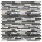 **PER PCS** Urban Loft Interlocking 12x12 Stone/Glass/Metal Mesh-Mounted Mosaic, SGLSMTIL-URLOF4, 6.35mm, 1pcs, 1.5 lbs, 1sf, Retail: $10.99/pc, FINAL PRICE: $4.99/pc + Tax