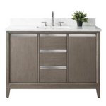 Vera Accent 48-in Single Sink Bathroom Vanity in Driftwood Grey with Engineered Marble Top, VA8048-DG, CVH48-DG, Retail: $1,399.99, FINAL PRICE: $799.99