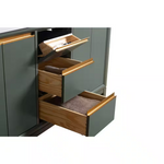 Vera Accent 60-in Double Sink Bathroom Vanity in Vintage Green with Engineered Marble Top, VA8060-DVG, CVH60D-VG, Retail: $1,354.00, FINAL PRICE: $999.99 + Tax