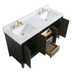 Vera Accent 60-in Double Sink Bathroom Vanity in Vintage Green with Engineered Marble Top, VA8060-DVG, CVH60D-VG, Retail: $1,354.00, FINAL PRICE: $999.99 + Tax