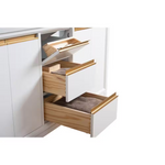 Vera Accent 60-in Double Sink Bathroom Vanity in White with Engineered Marble Top, VA8060-DW, CVH60D-W, Retail: $1,438.00, FINAL PRICE: $999.99+ Tax