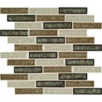 **PER PCS** Venetian Cafe 12x12 Glossy Glass Mosaic, GLSGGBRK-VC8MM, 7.9mm, 10pcs, 35 lbs, 10sf, Retail: $9.99/pc, FINAL PRICE: $3.99/pc + Tax