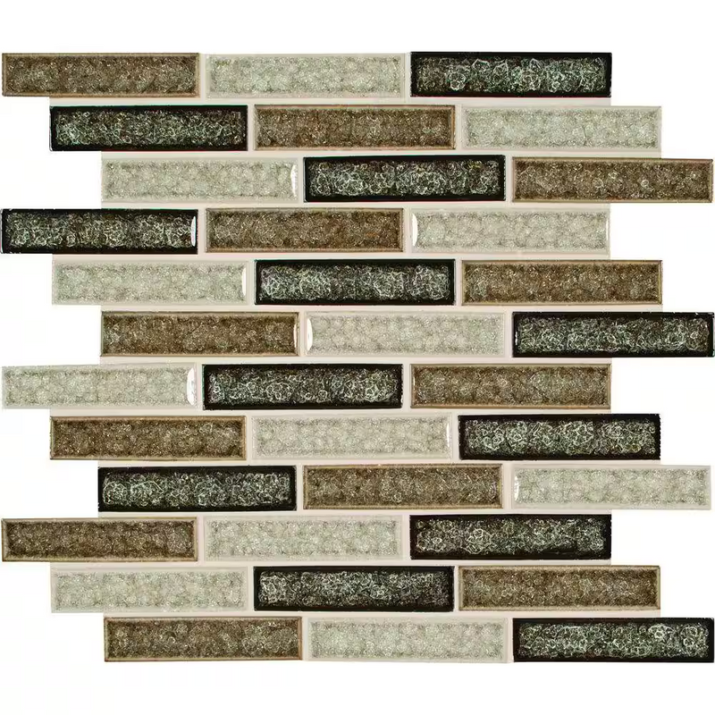 **PER PCS** Venetian Cafe 12x12 Glossy Glass Mosaic, GLSGGBRK-VC8MM, 7.9mm, 10pcs, 35 lbs, 10sf, Retail: $9.99/pc, FINAL PRICE: $3.99/pc + Tax