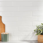 VINTAGE WHITE Brick Subway Tile BRK-10 ( VINTAGE WHITE ) 30p. - 2 3/8 x 9 3/8 - FINAL: $0.89/pc - PER PC
