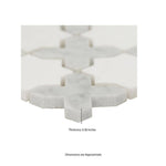Vera Anne 12x12 Polished Marble Mesh-Mounted Mosaic Floor and Wall Tile, SMOT-VERAN-POL10MM, 9.7sf, 10 pcs, 49 lbs, FINAL PRICE: $11.99/pc, $119.90/box + Tax