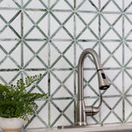 Verdant Green Geometrica 12x12  Mosaic, 10sf, 10 pcs, 50 lbs, FINAL PRICE: $5.99/pc, $59.90/box + Tax