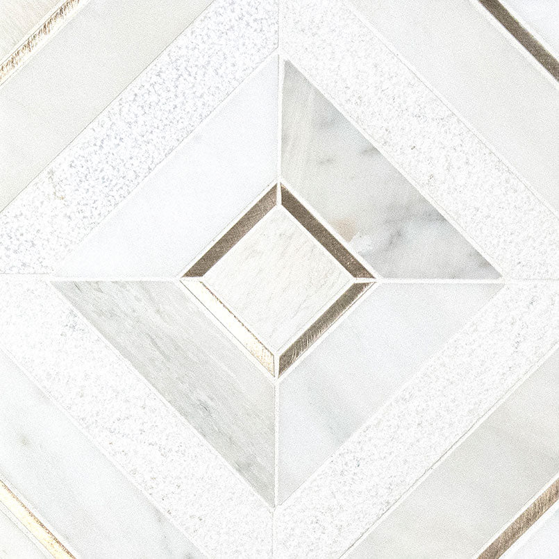 Verona Gold 12x12 Marble/Metal Mesh-Mounted Mosaic Floor and Wall Tile, SMOT-SMTL-VERGOL8MM, 9.8sf, 10 pcs, 7.78mm, 44 lbs, FINAL PRICE: $/sf, $/box + Tax