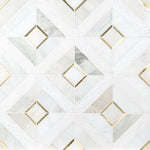Verona Gold 12x12 Marble/Metal Mesh-Mounted Mosaic Floor and Wall Tile, SMOT-SMTL-VERGOL8MM, 9.8sf, 10 pcs, 7.78mm, 44 lbs, FINAL PRICE: $/sf, $/box + Tax