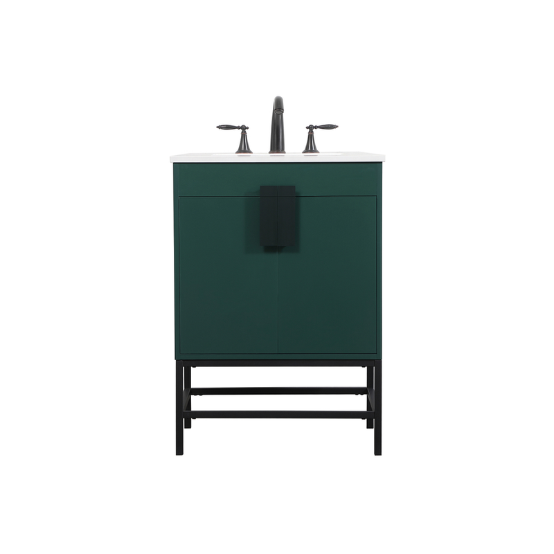 Ever Living Grace 24-Inch Single Sink Vanity in Green with a  Countertop, VF48824MGN, FINAL PRICE: $399.99 + TAX [FBM-121]