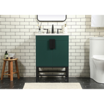 Ever Living Grace 24-Inch Single Sink Vanity in Green with a  Countertop, VF48824MGN, FINAL PRICE: $399.99 + TAX [FBM-121]