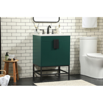 Ever Living Grace 24-Inch Single Sink Vanity in Green with a  Countertop, VF48824MGN, FINAL PRICE: $399.99 + TAX [FBM-121]