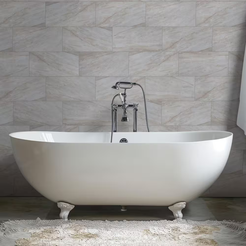 **PALLET SALE - 3 boxes (48 sqft) @ $0.39/sqft** Vigo Gris 12x24 Matte Ceramic Marble Look Floor and Wall Tile, NHDVIGRI1224, 9.65mm, 8pcs, 61.6 lbs, 16sf, Retail: $0.89/sf, $14.22/box, FINAL PRICE: $0.79/sf, $12.64 + Tax