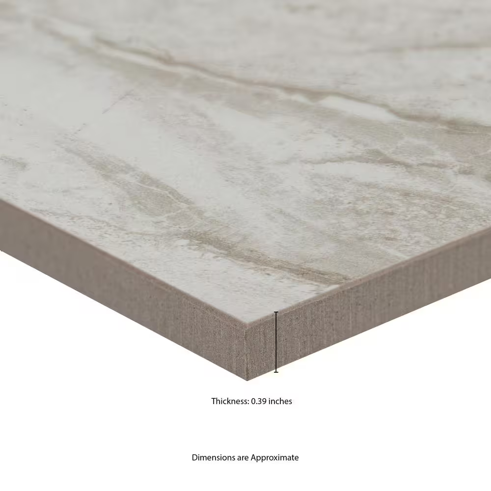 **PALLET SALE - 3 boxes (48 sqft) @ $0.39/sqft** Vigo Gris 12x24 Matte Ceramic Marble Look Floor and Wall Tile, NHDVIGRI1224, 9.65mm, 8pcs, 61.6 lbs, 16sf, Retail: $0.89/sf, $14.22/box, FINAL PRICE: $0.79/sf, $12.64 + Tax