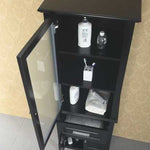 Virtu USA Walton 24-in Linen Side Cabinet in Espresso, MDC-5324-SIDECAB-ES
