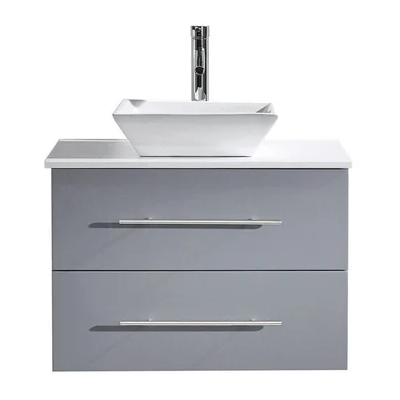 Marsala 29-in Single Sink Floating Bathroom Vanity with Custom Top and Vessel Sink, MS-560-CUSTOM, FINAL PRICE: $479.99 + TAX
