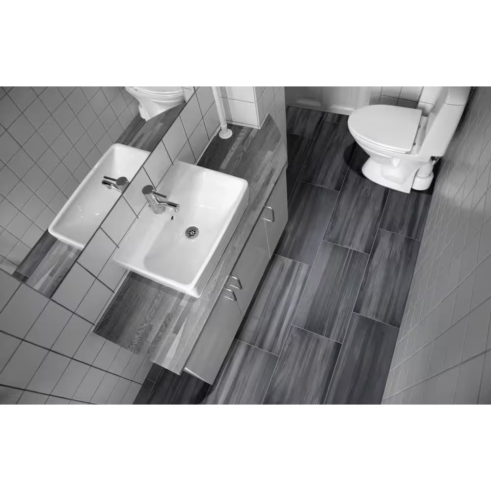 Watercolor Graphite 12x24 Matte Porcelain Limestone Look Floor and Wall Tile, NWATGRA1224, 8.89mm, 6pcs, 46 lbs, 12sf, Retail: $3.99/sf, FINAL PRICE: $1.99/sf, $23.88 + Tax