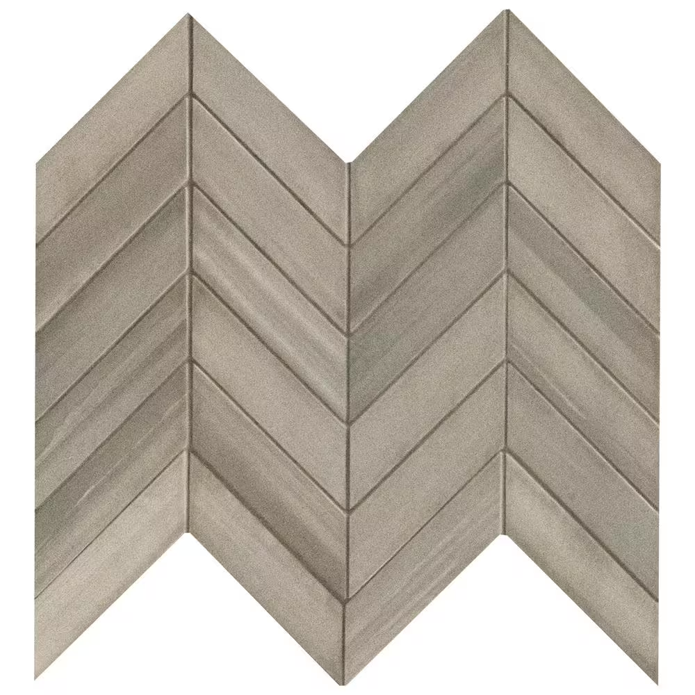** PER PCS ** Water Color Grigio 12x15 Mosaic, 10mm, 4.67sf, 4pcs Loc: MT4-C