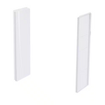 Aquatic A2 8 in. x 24 in. x 62 in. 2-piece Direct-to-Stud Shower Wall Panels in White, 2462CSW-AW, 2561108