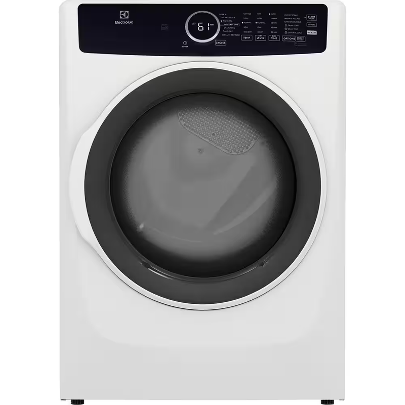 ElectroLux Front Load Perfect Steam™ Electric Dryer with Instant Refresh – 8.0 Cu. Ft.