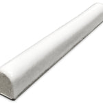 Bright White Gloss Ceramic Pencil Liner Tile, 189731, FINAL PRICE: $0.59/pc
