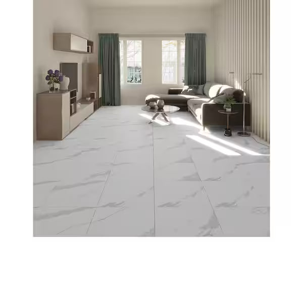**PER BOX** Lilly Blanco 24x24 Polished Tile, 313213691, 9.5mm, 15.5sf, 4pcs, 70lbs, FINAL PRICE: $1.29/sf, $20/box + Tax