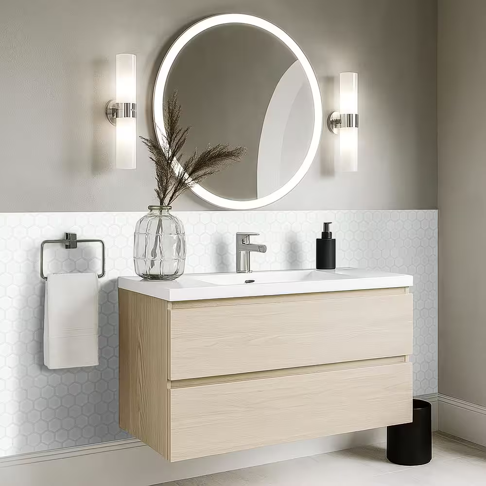 **PER PCS** White 2 in. Hexagon 10.6 x 11 Matte Porcelain Mesh-Mounted Mosaic, NHDWHI2X2HEXC, 6.35mm, 16pcs, 29.28 lbs, 12.96sf, Retail: $3.61/pc, FINAL PRICE: $1.99/pc + Tax