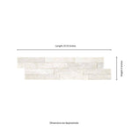 Arctic White 6x24 Ledger Panel Marble Wall Tile, LPNLQARCWHI624, 6sf, 6 pcs, 25mm, 65 lbs, FINAL PRICE: $6.49/sf, $38.94/box + Tax