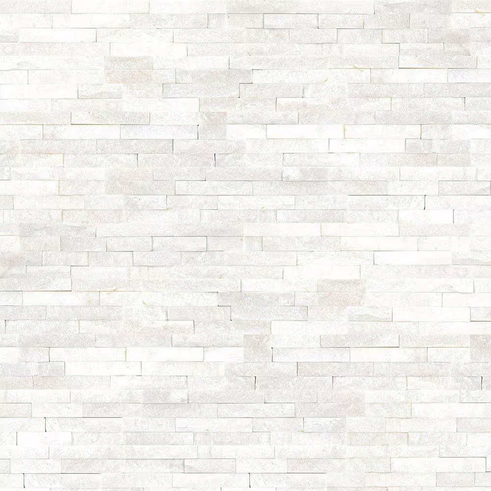 Arctic White 6x24 Ledger Panel Marble Wall Tile, LPNLQARCWHI624, 6sf, 6 pcs, 25mm, 65 lbs, FINAL PRICE: $6.49/sf, $38.94/box + Tax