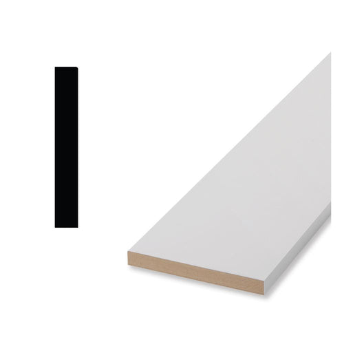 ( 1x4 ) 16ft Baseboard ( 21/32 x 3-1/2" ) NO-PROFILE Craftsman Baseboards Primed FJ Pine, 21/32" × 3-1/2" × 16' , FINAL PRICE: $1.00/lf + TAX